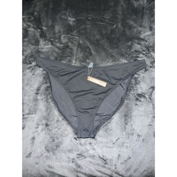 3X skims recycled swim mid coverage bottom Gunmetal BB-BRF-3980 - Picture 1 of 5